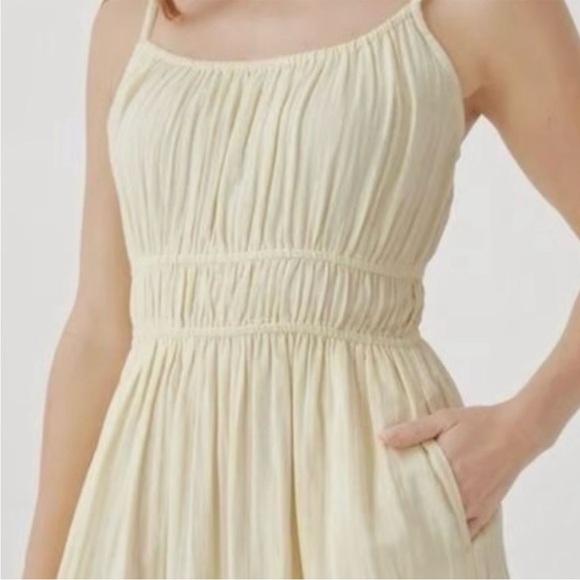 PACT Women's Smocked Waist Maxi Dress organic cotton XL - Picture 3 of 7